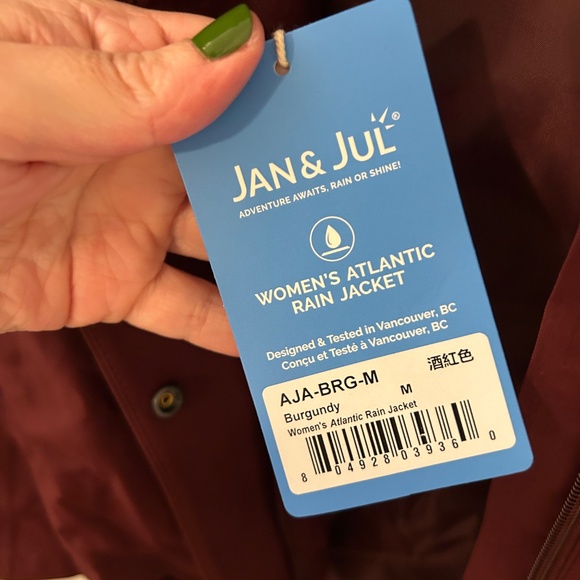 Jan and Jul Women’s Rain Jacket NWT - Picture 8 of 13